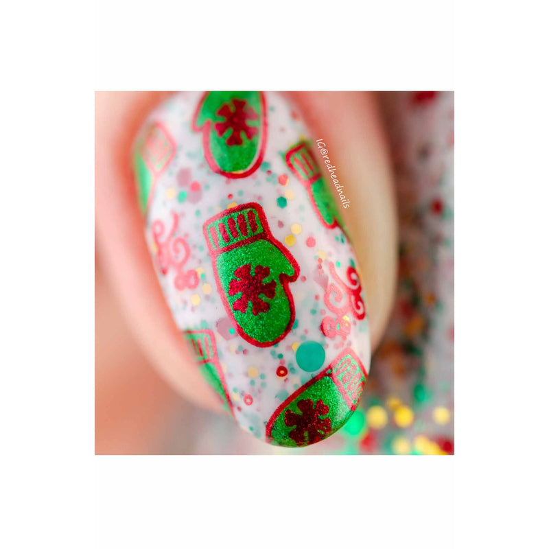 UberChic Beauty Jingle All The Way, (Christmas-05) Stamping Plate Tan