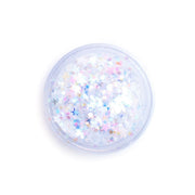 Lunautics Snow Angel - Iridescent White Glitter with Stars Chunky Glitter Lavender