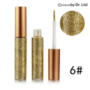 EpiLynx Shimmer & Shine Glitter Eyeliner – Vegan, Allergen-Free, Long-Wearing Eyeliner Dark Khaki 6 light gold