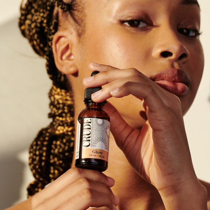 CRUDE Personal Care Glow Serums Rosy Brown