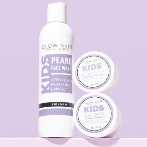 Glow Skin Enhancement GLOW SKIN KIDS KIT Kids Skincare Kit Light Gray