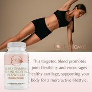 Bellawell Health Glucosamine Sulfate - Healthy Joints by Bellawell Capsules Misty Rose