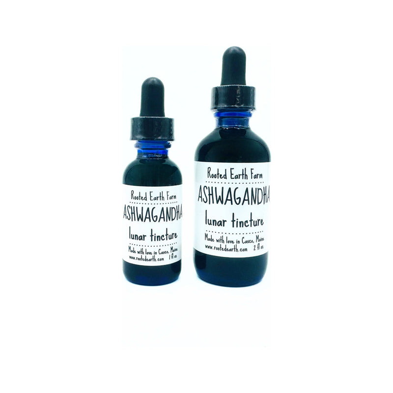 Rooted Earth Farm + Apothecary Ashwagandha Tincture Tinctures + Capsules White Smoke 1 oz,2 oz