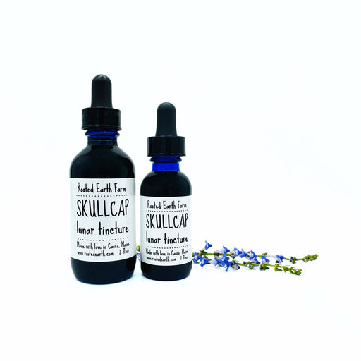 Rooted Earth Farm + Apothecary Skullcap Tincture Tinctures + Capsules White Smoke 1 oz,2 oz