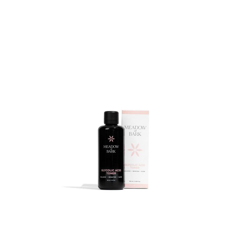 Meadow and Bark Glycolic Acid (8%) Toner Skincare White Smoke 100ml