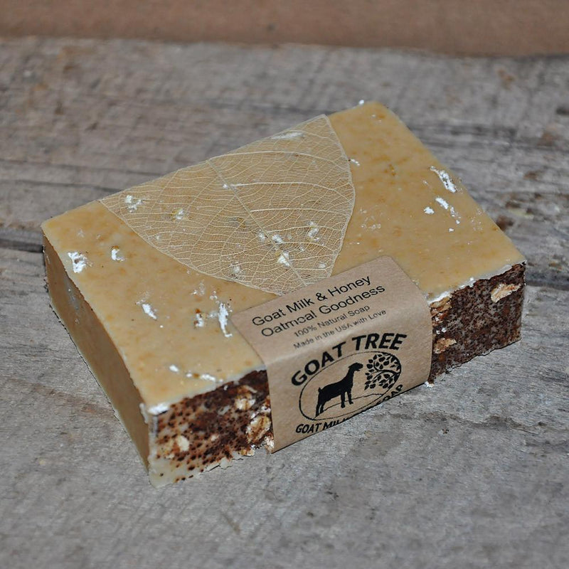 Soaplandia Soap Store Goat Milk & Honey Oatmeal Goodness Soap, Unscented Bar Soap Light Slate Gray