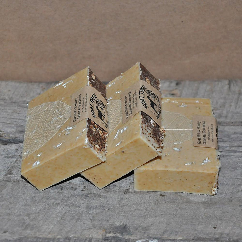 Soaplandia Soap Store Goat Milk & Honey Oatmeal Goodness Soap, Unscented Bar Soap Dim Gray