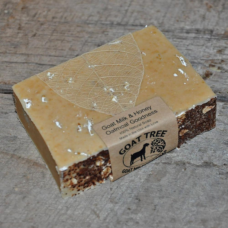Soaplandia Soap Store Goat Milk & Honey Oatmeal Goodness Soap, Unscented Bar Soap Light Slate Gray