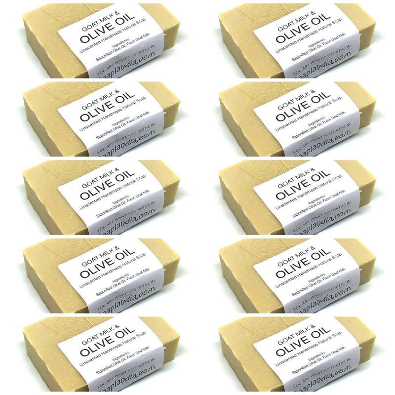 Soaplandia Soap Store 10 Pack Special / Goat Milk White Smoke Goat Milk & Olive Oil,Goat Milk & Olive Oil + Oatmeal