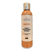 Glimmer Goddess® Organic Skin Care Goddess Glow Shimmer Suntan Lotion SPF 40 – Reef-Safe Radiance Lotions & Creams White Smoke 8 oz.