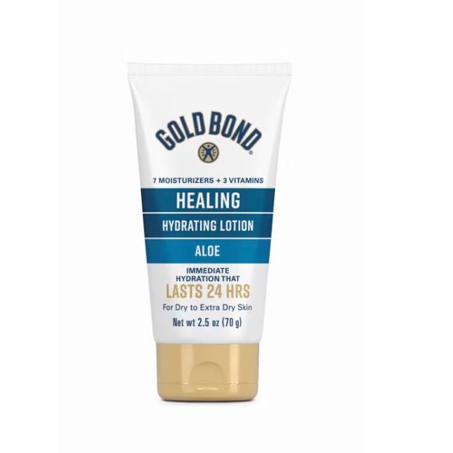 VIP Extensions Gold Bond Healing Hydrating Lotion with Aloe, 24HR Hydration, 2.5 oz Skin Care White Smoke