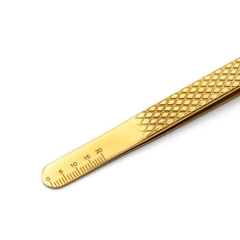 Mega Lash Academy Gold Micro Fiber - MF1 - Ultra Curved Tweezers Tweezers Light Goldenrod