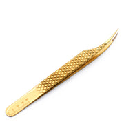 Mega Lash Academy Gold Micro Fiber - MF2 - Xtra Long Isolating Tweezers Tweezers Light Goldenrod