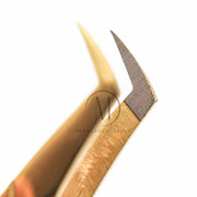 Mega Lash Academy Gold Micro Fiber - MF5 - Boot Volume Tweezers Tweezers Dark Khaki