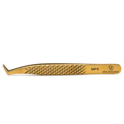 Mega Lash Academy Gold Micro Fiber - MF5 - Boot Volume Tweezers Tweezers Dark Khaki
