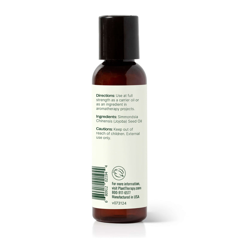 Plant Therapy Golden Jojoba Carrier Oil Body Care White Smoke 2 oz,4 oz,16 oz