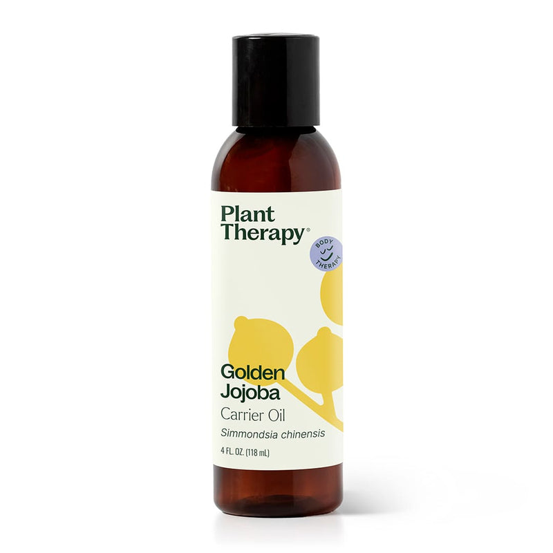 Plant Therapy Golden Jojoba Carrier Oil Body Care Antique White 4 oz