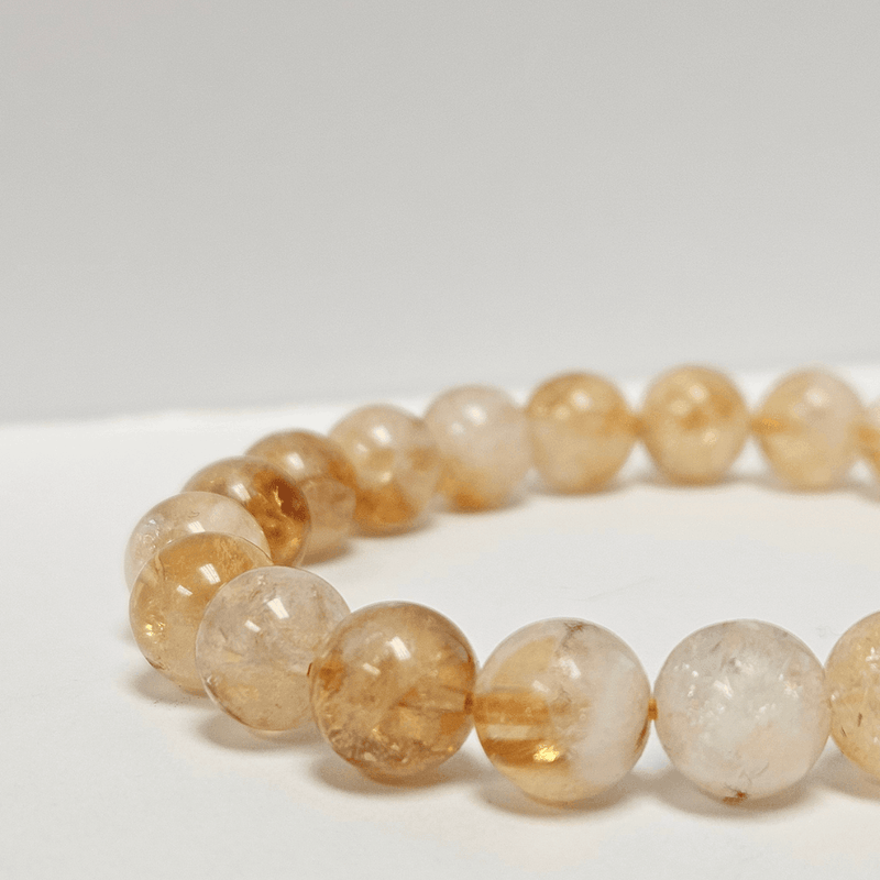 ZAQ Skin & Body Gold Hair Quartz Bracelet - New Opportunities Light Gray 6mm,8mm,10mm
