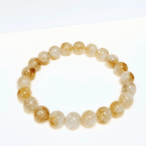 ZAQ Skin & Body Gold Hair Quartz Bracelet - New Opportunities White Smoke 6mm,8mm,10mm