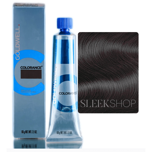 VIP Extensions Goldwell Colorance Demi Hair Coloration Tube 4V Cyclamen Demi-Permanent Hair Color White Smoke