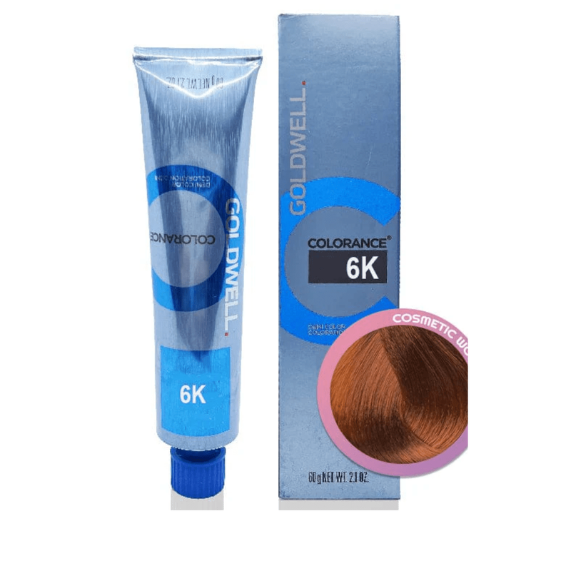 VIP Extensions Goldwell Colorance Demi-Permanent Hair Color 6K, 4.2 oz Canister Demi-Permanent Hair Color White Smoke