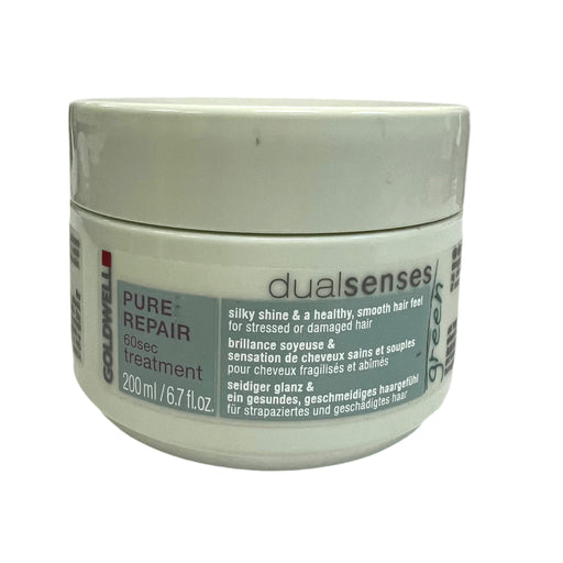 VIP Extensions Goldwell Dualsenses Green Pure Repair 60sec Treatment, 6.7 fl oz Hair Mask Dark Gray