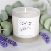 Slow North Eucalyptus + Lavender - Signature Soy Candle Frosted Candles Light Gray