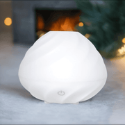 ZAQ Skin & Body Swirl Aromatherapy Essential Oil Diffuser with Lavender Pure Essential Oil Diffusers White Smoke