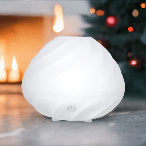 ZAQ Skin & Body Swirl Aromatherapy Essential Oil Diffuser with Lavender Pure Essential Oil Diffusers Light Gray