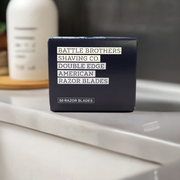 Battle Brothers Shaving Co. Made in U.S.A. Double Edge Safety Razor Blades - Pack of 50 Razor Blades Gray