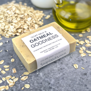 Soaplandia Soap Store Goat Milk & Oatmeal Bar Soap, Unscented Dark Gray