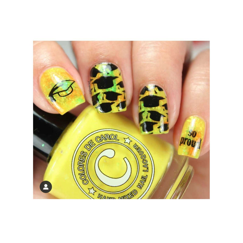 UberChic Beauty Graduation Stamping Plate Dark Khaki