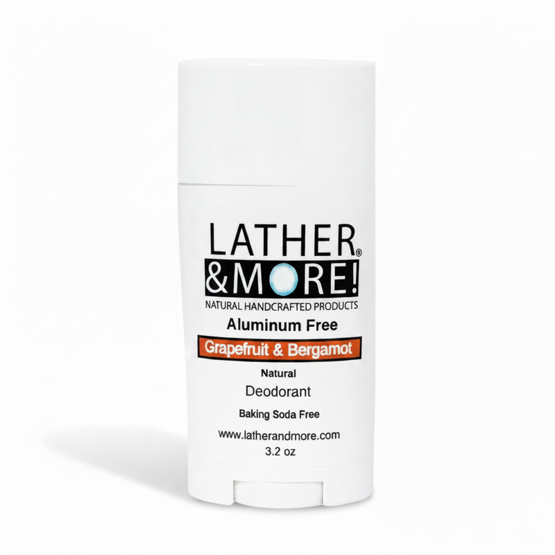 Lather and More! Grapefruit and Bergamot Natural Deodorant deodorant White Smoke