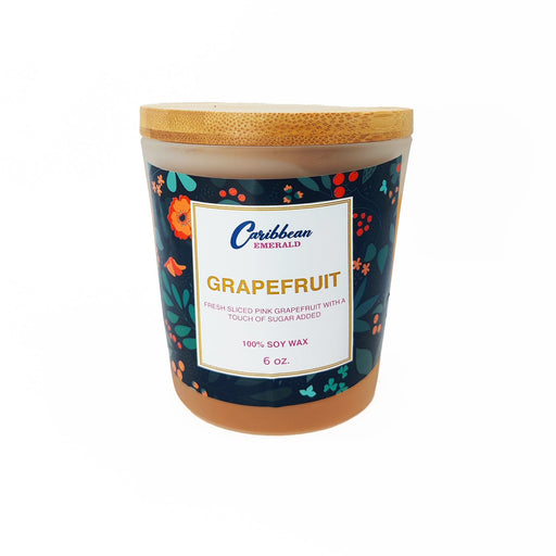 Caribbean Emerald Grapefruit Candle Candle White Smoke 4 OZ,6 OZ