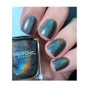 UberChic Beauty No Full Moon Required - Holographic Polish Regular Polish Dark Slate Gray