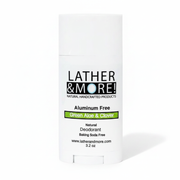 Lather and More! Green Aloe and Clover Natural Deodorant deodorant White Smoke