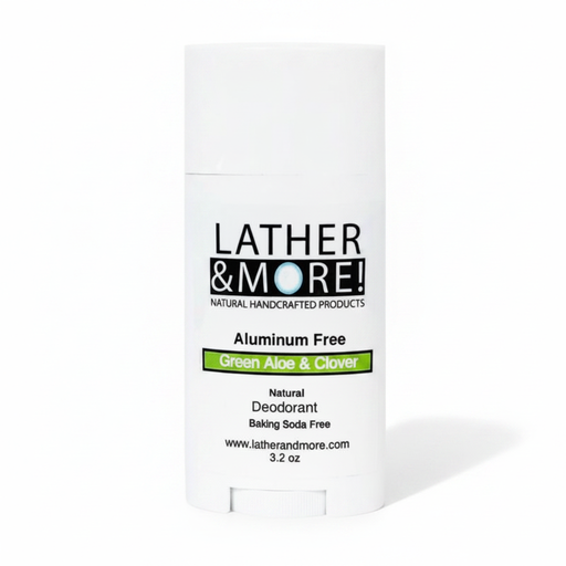 Lather and More! Green Aloe and Clover Natural Deodorant deodorant White Smoke