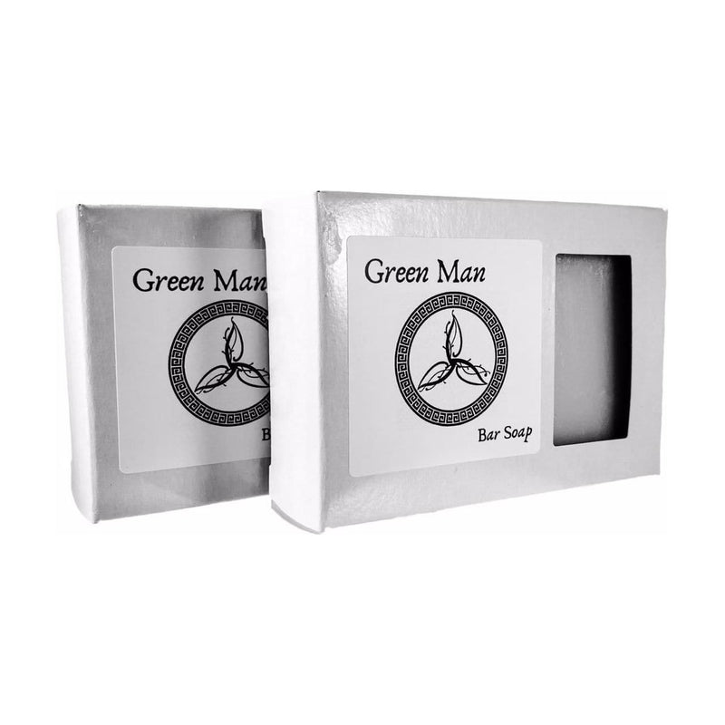 Murphy and McNeil Green Man Bar Soap - by Murphy and McNeil Bath Soap Light Gray Two Bars (5.0oz x 2)