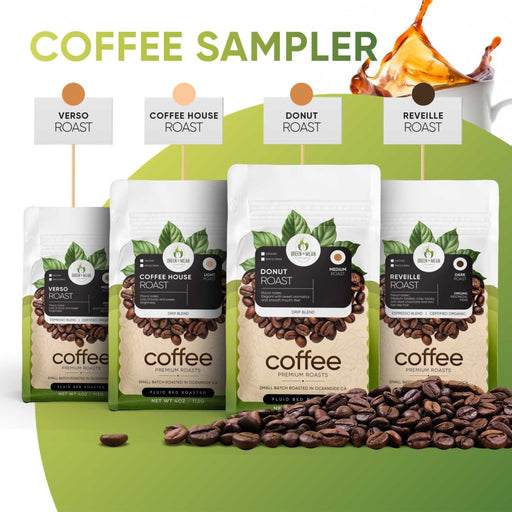 Shave Essentials Green to Mean Coffee Sampler Pack Coffee White Smoke
