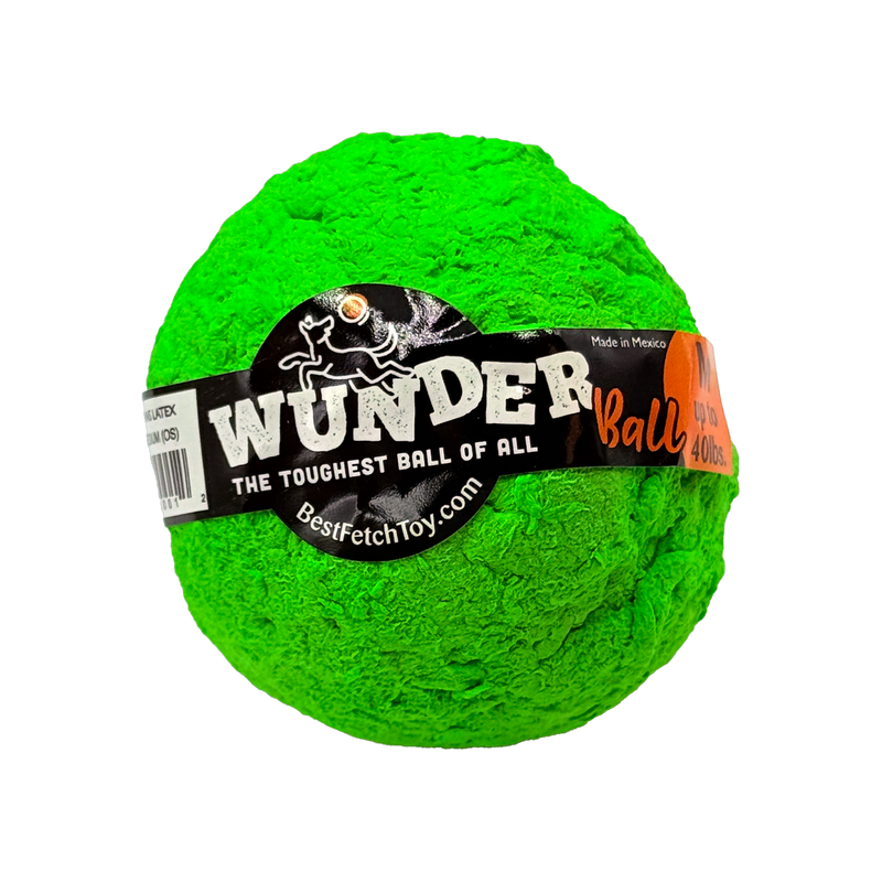 WACKYstore WUNDERball - Best Fetch Toy Black (MEDIUM) up to 40 lbs. / Green