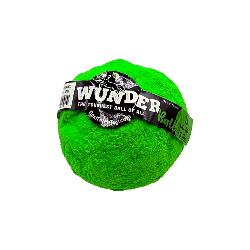 WACKYstore WUNDERball - Best Fetch Toy Black (SMALL) up to 15 lbs. / Green