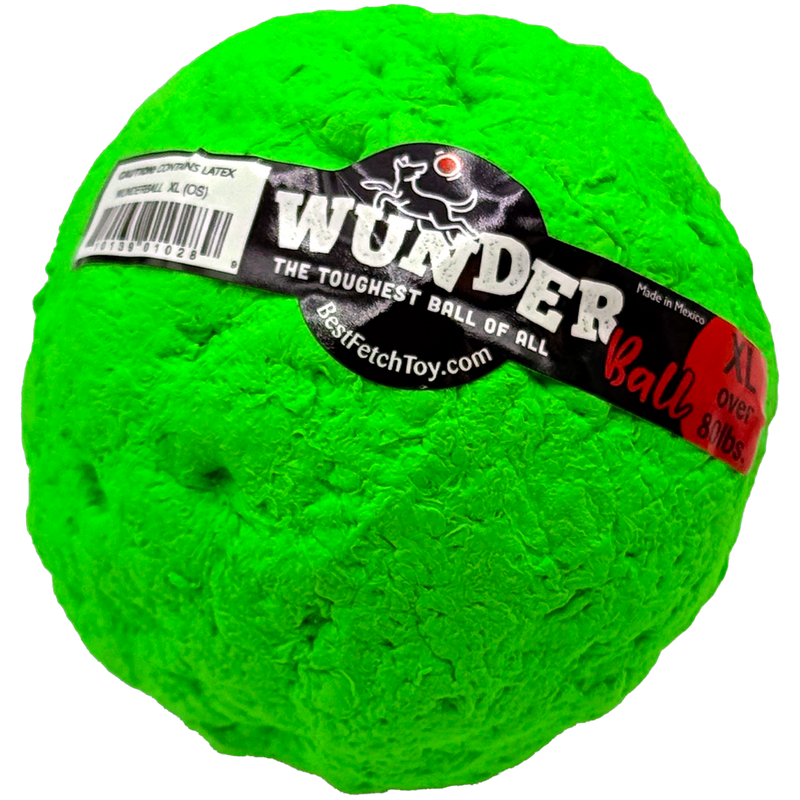 WACKYstore WUNDERball - Best Fetch Toy Black (XL) Over 80 lbs. / Green
