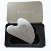 Bellawell Health Gua-sha White Jade Gua-sha Dark Sea Green