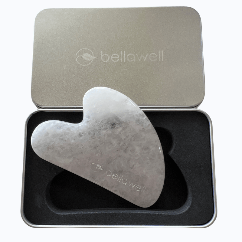 Bellawell Health Gua-sha White Jade Gua-sha Dark Sea Green
