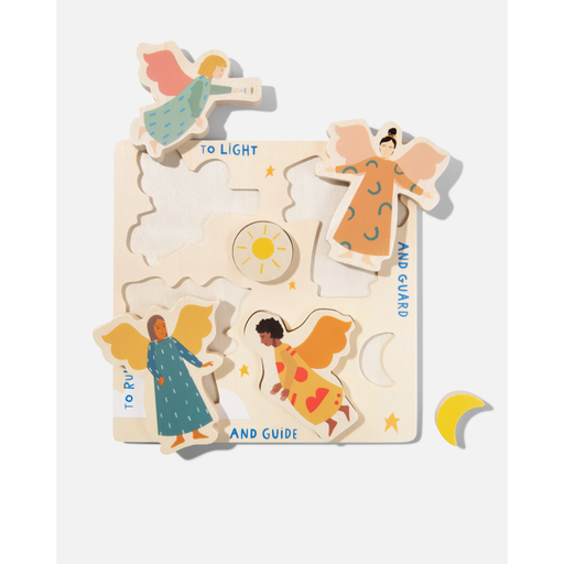 Be A Heart Guardian Angel Wooden Puzzle puzzle White Smoke