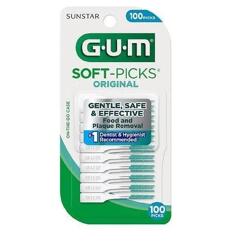VIP Extensions GUM Soft-Picks Original, 100 Count Interdental Picks Lavender