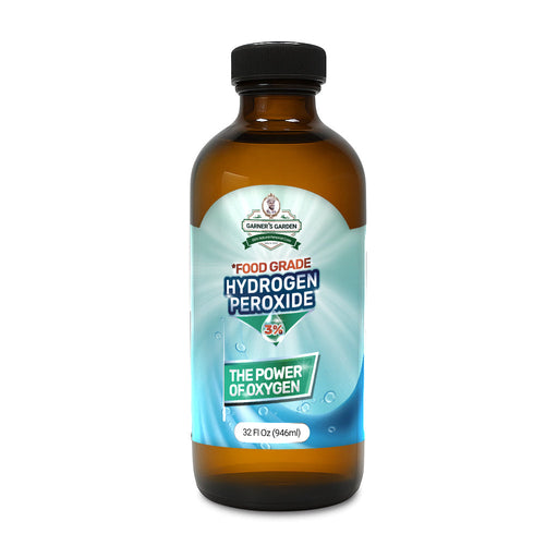 Garner's Garden 3% Food Grade Hydrogen Peroxide Cleaning Supplies White Smoke 32oz FG Hydrogen Peroxide