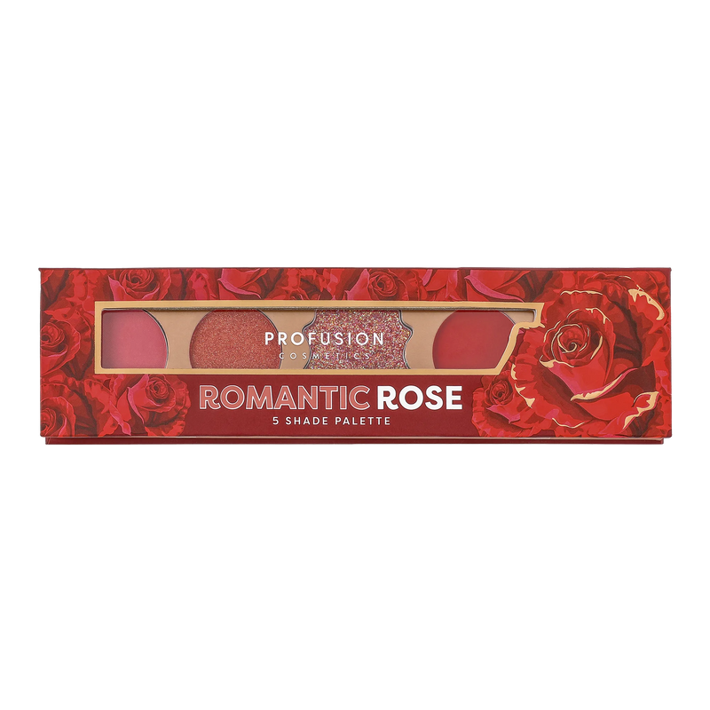 Profusion Cosmetics Blooming Hues 5 shade palette Eye Brown Romantic Rose,Honest Hibiscus,Delightful Dahlia,Terrific Tulip,Peaceful Peony,Pretty Poppy