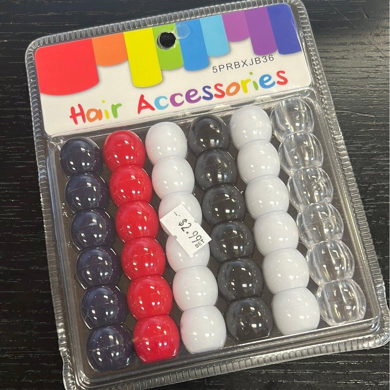 VIP Extensions Hair Accessories Beads, Large, Tommy Hair Accessories Dark Slate Gray