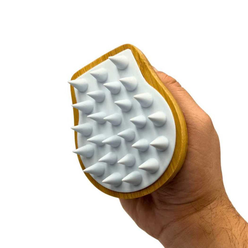 Shave Essentials Hair and Scalp Massaging Brush Shower Sponges, Brushes & Scrubs White Smoke